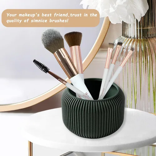 Vista 7 de Simnice Juego de brochas de maquillaje profesional — 6 brochas de maquillaje corrector de base, brochas de maquillaje para sombras de ojos, kit