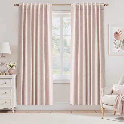 Vista 56 de UHITECH Short Blackout Curtains for Bedroom 24 Inch Long 2 Panels, Beige