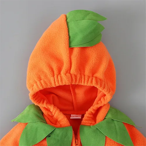 Vista 6 de Disfraz de calabaza para bebé, unisex para niños pequeños