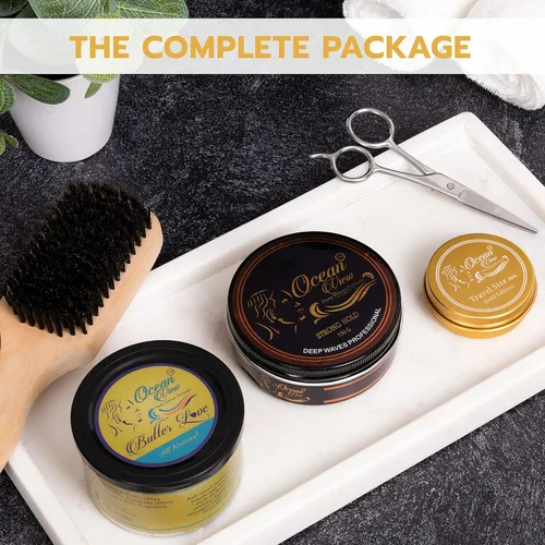 Vista 7 de OCEAN VIEW DEEP WAVES POMADE Butter Love (grasa de ondas naturales con manteca de karité de 4 onzas) y pomada Ocean View