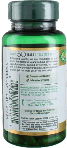 Vista 3 de Nature's Bounty Cúrcuma 450 mg Cápsulas - 60 ct, paquete de 3
