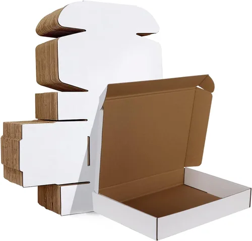 Vista 46 de HORLIMER Paquete de 40 cajas de envío de 5 x 5 x 5, caja de cartón corrugado blanco para correo, embalaje, pequeñas empresas