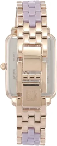 Vista 2 de Anne Klein Reloj de pulsera de cerámica con esfera de diamante genuino para mujer