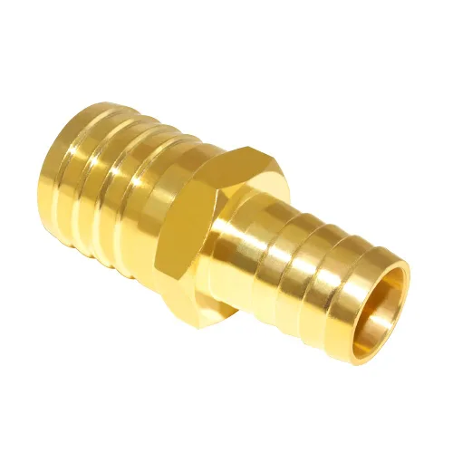 Vista 19 de Joywayus Reductor de púas de manguera de 1/2 "a 3/4" empalme reductor de ajuste de púas, unión hexagonal de latón para agua/combustible/aire