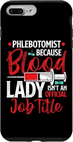 Vista 12 de Funda para iPhone 12 mini flebotomista Because Blood Lady Funny Phlebotomy Nurse para mujer