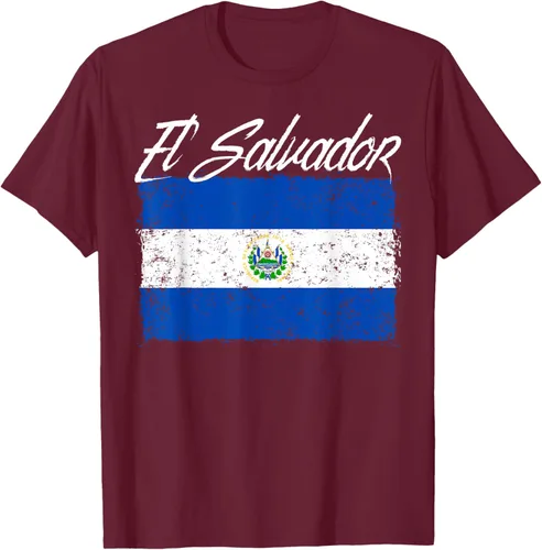 Vista 17 de Camiseta Salvadoreña Bandera El Salvador