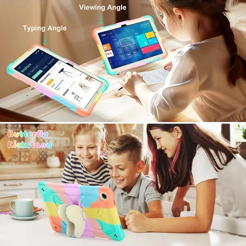 Vista 3 de HOGENL Funda para Samsung Galaxy Tab A9+/A9 Plus de 11 pulgadas 2023, funda protectora para tableta Galaxy Tab A9+ para niños y niñas con correa