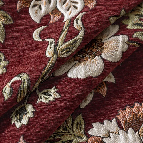 Vista 6 de Loom and Mill Fundas de sofá jacquard floral, funda de sofá de felpilla rústica con ribete de flecos para sofá de 2 a 3 cojines, funda de sofá
