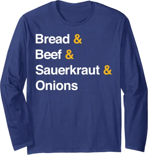 Vista 5 de Lista de ingredientes Nebraska Sandwich Runza - Camiseta de manga larga, Negro