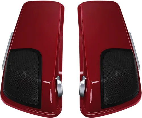 Vista 9 de TCMT Alforjas estiradas de 4" para Harley Street Glide 2014-23 Billiard Red