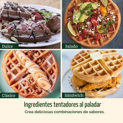 Vista 6 de Cuisinart WAF-F40NAS - Máquina de gofres belga de doble volteo