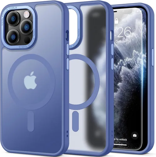 Vista 12 de SEXYMOM Funda magnética para iPhone 11 con protector de pantalla, compatible con carga inalámbrica, prueba de caídas de grado militar de 21 pies, a