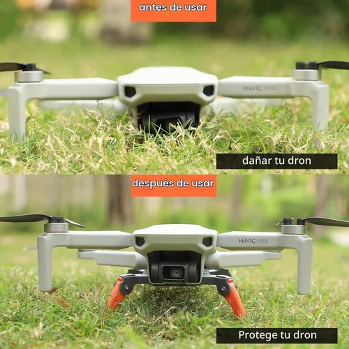 Vista 4 de O'woda Tren de aterrizaje plegable para DJI Mini 2 SE/Mini 2/Mini 4K/Mavic Mini/SE Drone Peso ligero de liberación rápida extendida Aumentar