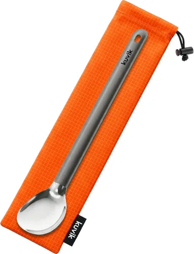 Vista 7 de Kuvіk Titanium Spork - Ultraligero y compacto para acampar y senderismo