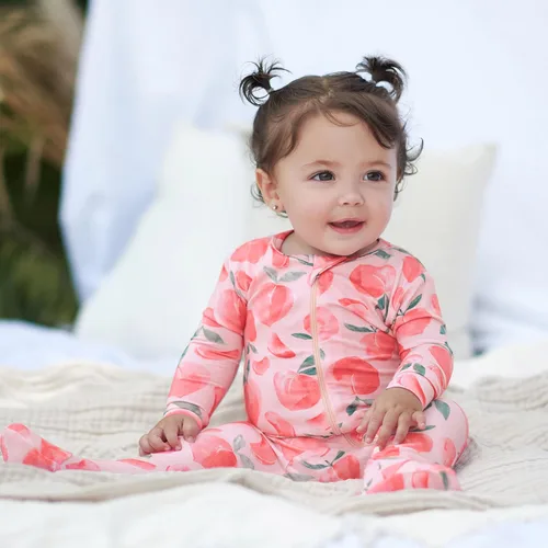 Vista 3 de Gerber pijamas unisex para bebéniño pequeño, suaves como mantequilla, de ajuste ceñido, con pies, con viscosa hecha de eucalipto