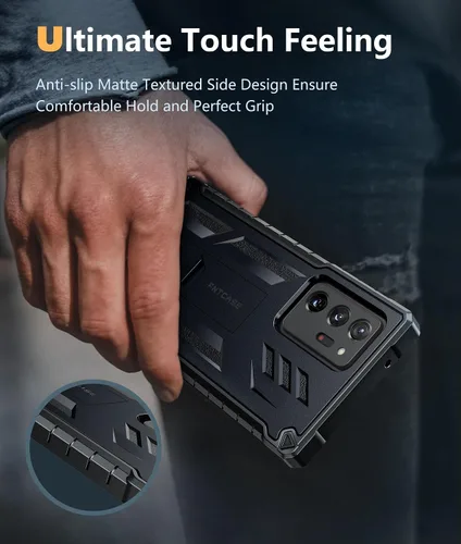 Vista 7 de FNTCASE Funda para Samsung Galaxy Note 20 Ultra: [Protector de pantalla y soporte integrados] [Protección contra caídas de grado militar] Protección