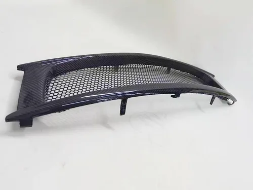 Vista 3 de Rejilla de malla frontal de fibra de carbono para Infiniti G37 08-13 Coupé 2008-2013