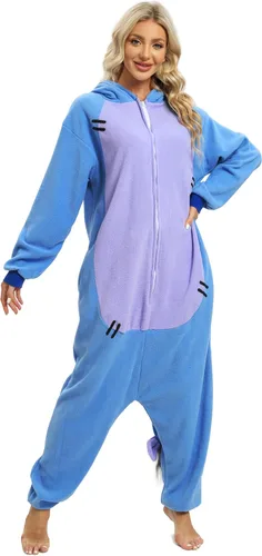 Vista 8 de NAITOKE Pijama de animal para adultos, disfraz de Halloween, cosplay