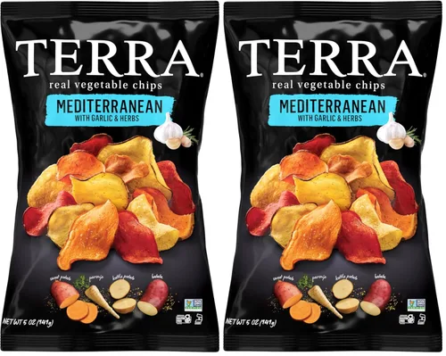 Vista 18 de Terra Chips de verduras, chips azules con sal marina, 5 onzas (paquete de 12)