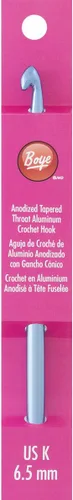 Vista 4 de Aguja de aluminio para tejer crochet, 6'' - L11/8mm