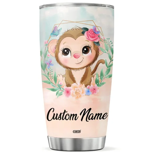 Vista 12 de CUBICER Vaso de café personalizado con diseño de oso y tapa aislada, regalos de Navidad para niños, mujeres y adultos, tazas de acero inoxidable