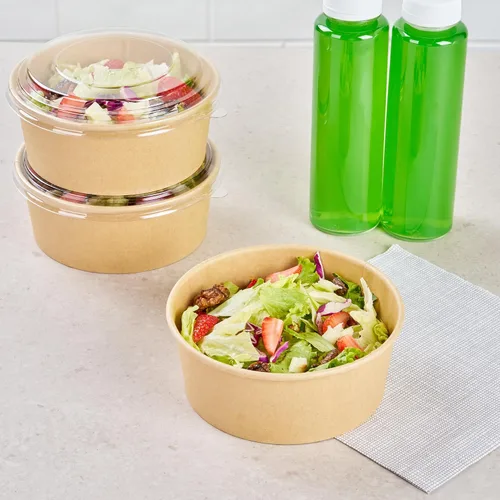 Vista 7 de Restaurantware - Bio Tek - Recipientes para llevar de 6 x 2.5 pulgadas, 200 cuencos desechables para alimentos – Tolerantes al calor, aptos