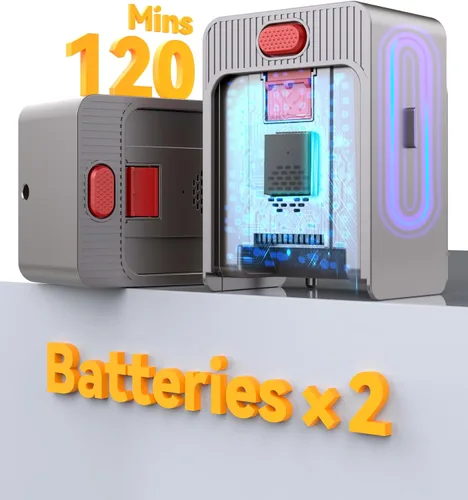 Vista 2 de Aspiradora inalámbrica, 2 baterías de 120 minutos de tiempo de funcionamiento, 600 W 50 KPA aspiradora con autoservicio, cepillo sin enredos