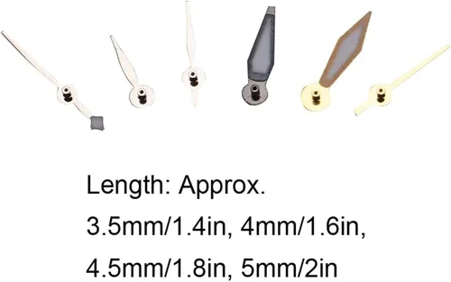 Vista 3 de Piezas de repuesto de mano de reloj Punteros para reloj 7750 Kit de manecillas de reloj Accesorios modificados Movimiento Puntero de reloj