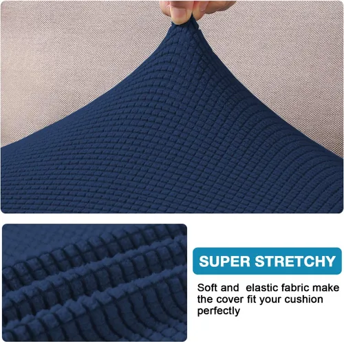 Vista 3 de Funda de cojín de alta elasticidad, para sofá, funda de cojín protectora para sofá, para asiento de sofá, cubierta para sofá suave, flexible