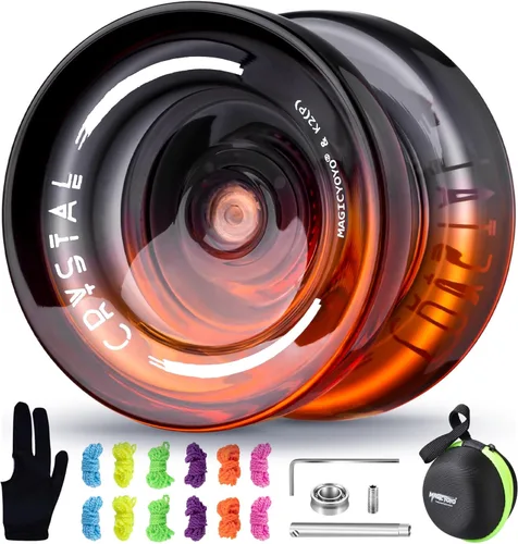 Vista 12 de MAGICYOYO K2 Responsive Yoyos para niños de 8 a 12 años, paquete de yoyo profesional de doble función con función de giro de dedo, yoyo profesional