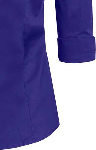 Vista 6 de NE PEOPLE Camisa de oficina con botones y manga 3/4 a medida para mujer