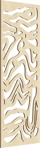 Vista 85 de 9 3/8"W x 24 3/8"H x 1/4"T Northfield Decorativos Paneles de Pared de Madera Calado, Abedul