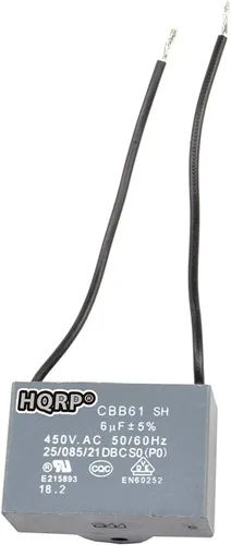 Vista 16 de HQRP Condensador de ventilador de techo CBB61 1uf+2uf de 3 cables listado UL