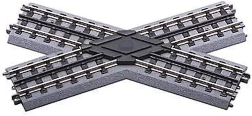Vista 2 de MTH Trenes Eléctricos O Realtrax Crossover de 45 grados
