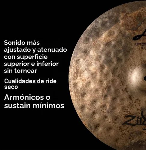 Vista 4 de Zildjian A0119 18" A Uptown Ride Platillo