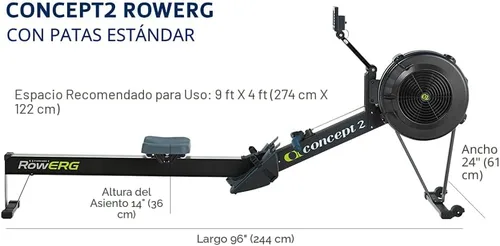 Vista 7 de Máquina de remo interior Concept2 Modelo D con PM5