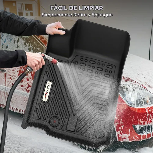 Vista 8 de YITAMOTOR Alfombrillas de Piso Compatibles con Dodge Ram 1500/2500/3500 Crew Cab 2013-2018, Ram 1500 Classic Crew Cab 2019-2024, 1ª y 2ª Fila