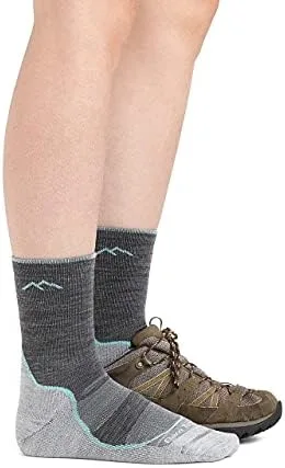 Vista 2 de Calcetines Darn Tough Women's Light Hiker Micro Crew ligeros con cojín (estilo 1967)