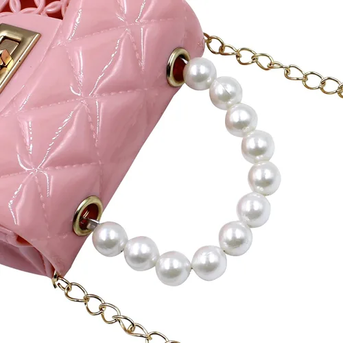 Vista 5 de Mini monederos de corazón para niñas pequeñas y pequeñas, lindo bolso cruzado de princesa, Rosa -Hueco