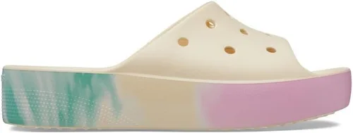Vista 80 de Zuecos Crocs clásicos con diseño de teñido anudado marmoleado para mujer