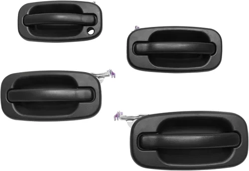 Vista 15 de Manija de puerta exterior sin llave, compatible con Chevy Silverado Suburban Tahoe Avalanche 1999-2007, GMC Sierra Yukon, Cadillac Escalade, lado