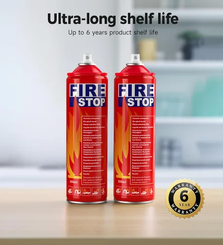 Vista 5 de AmzBoom Extintor de Incendios 2-Pack con Soporte de Montaje para Hogar, Cocina, Coche, Barbacoa - Extintor Portátil Pequeño A, B, C, K - 8-en-1