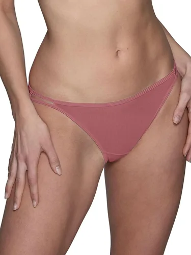 Vista 10 de Vanity Fair Bragas de bikini con tira para mujer, Illumination, con elástico sedoso y ribete de satén Paquete de 3 Negro (Midnight Black)