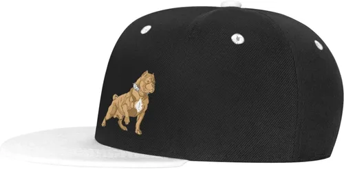 Vista 4 de American Bully - Gorra de béisbol clásica con cierre de Snapback, estilo hip hop y factura plana ajustable