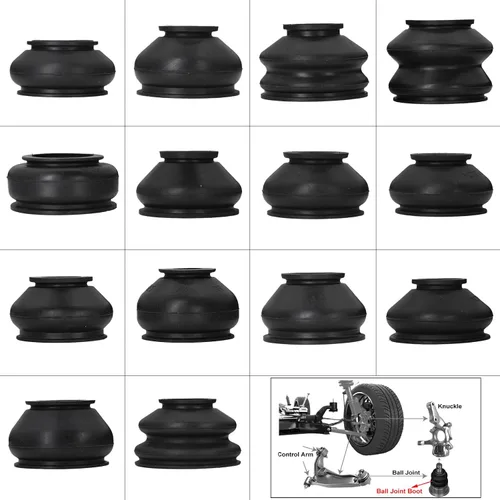 Vista 8 de 14 piezas de cubierta protectora de polvo de goma para brazo de varilla giratoria universal, cabeza de bola de unión para auto, accesorios