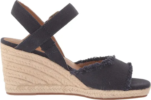 Vista 6 de Lucky Brand Sandalias de cuña Mindra para mujer, Azul