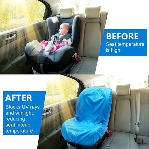 Vista 3 de BBTO 2 fundas para asiento de automóvil, protector reflectante para asiento de automóvil, protector reflectante para asiento de automóvil