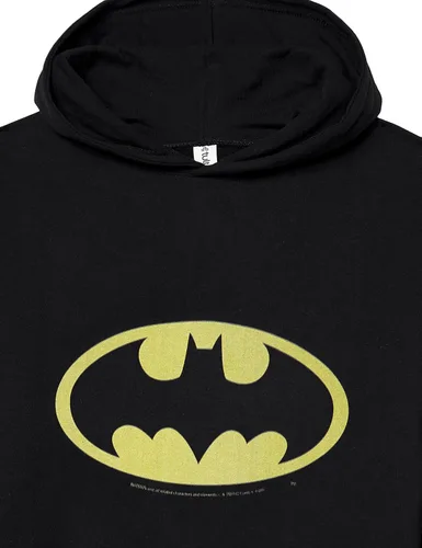 Vista 2 de DC Comics Batman Basic Logo Mens Pullover Hoodie