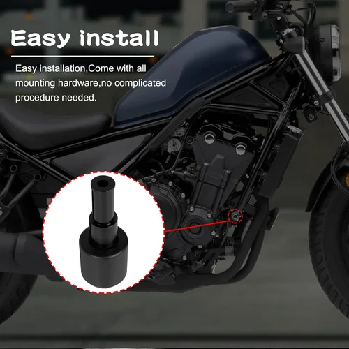 Vista 5 de Piezas para motocicleta Rebel CMX500 17-23, kit de protección lateral, guardamotor, almohadilla anticolisión, carenado de aluminio CNC para Honda