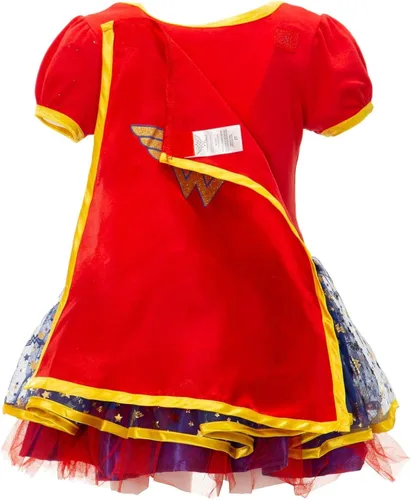 Vista 7 de DC Comics - Vestido de disfraz de tul para mujer y niña de la Liga de la Justicia de la Justicia conjunto de 3 piezas para bebés a niños grandes